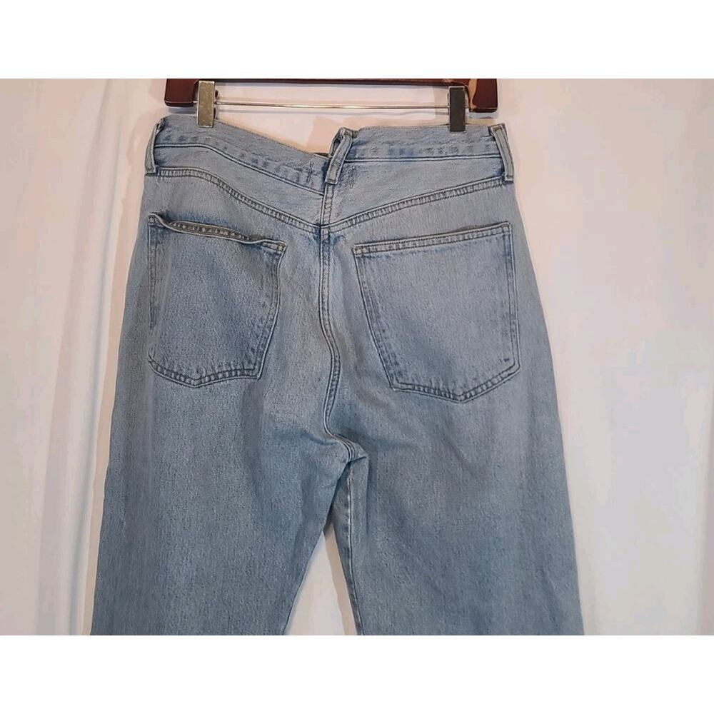 Agolde Criss Cross High Rise Straight Leg Jeans in Dimension 29 X 31 - Picture 11 of 12
